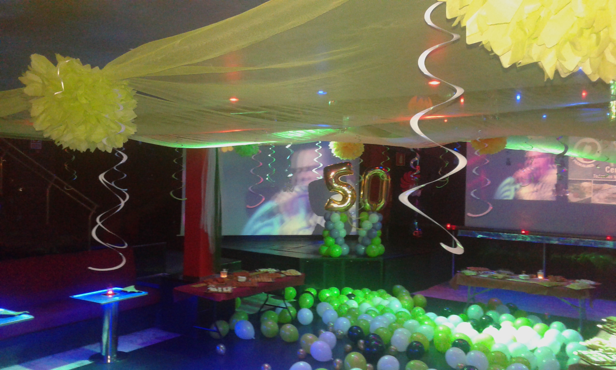 Balloon Decorations for parties disco