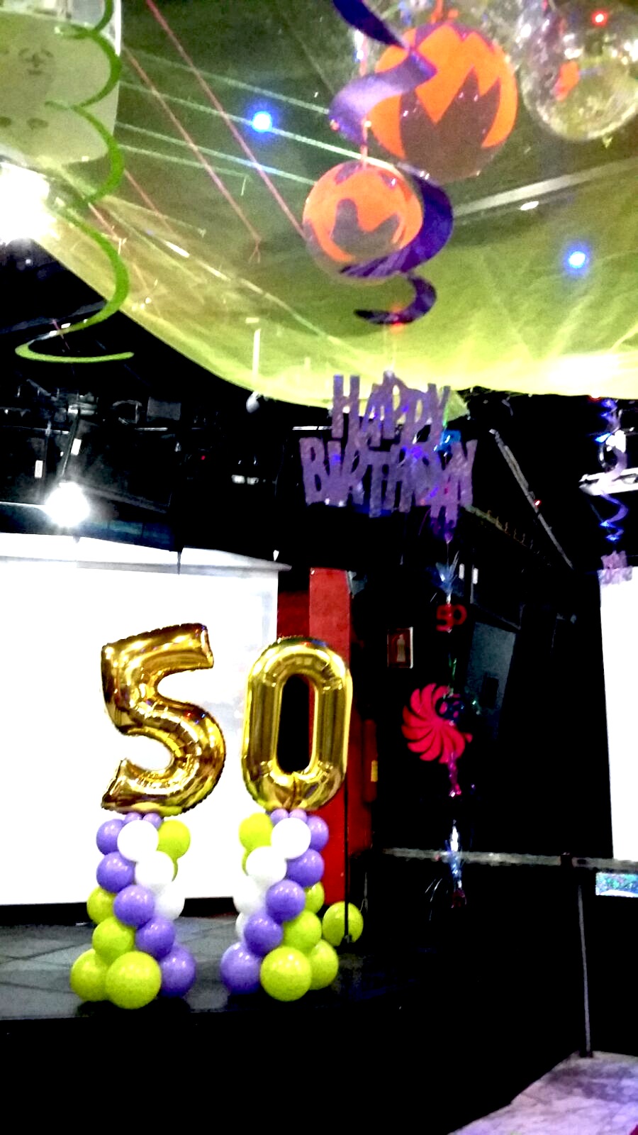 Balloon Decorations for parties disco
