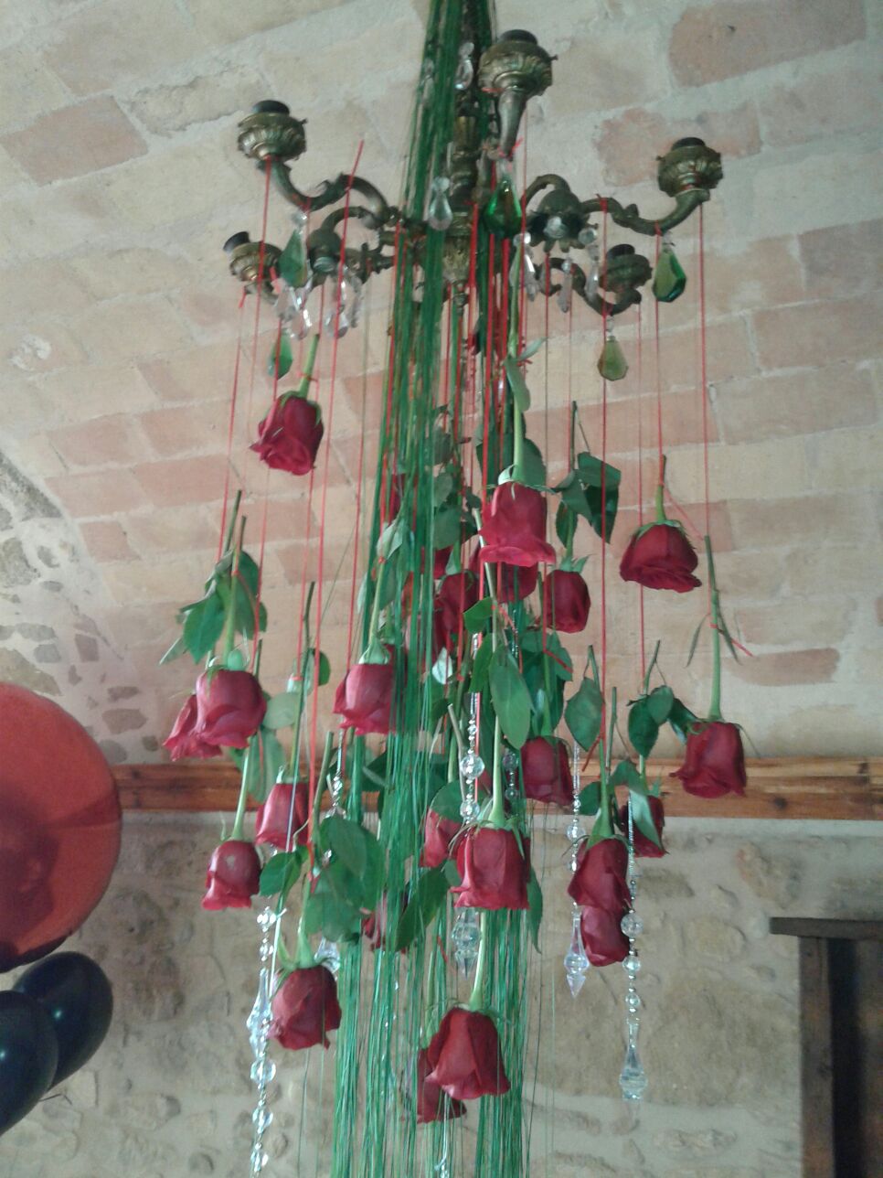 Decorations for parties in villa