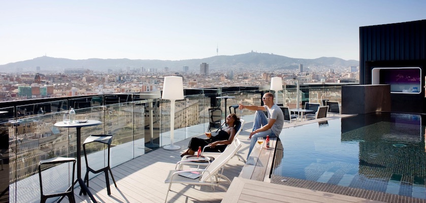 Rooftop bars Barcelona Raval