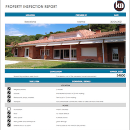 Home inspection Barcelona