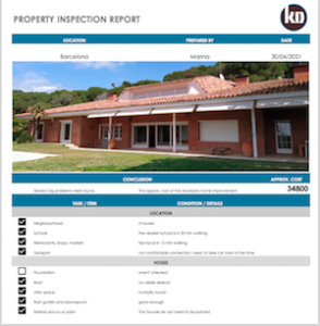 Home inspection Barcelona